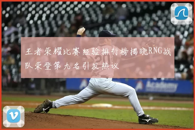 王者荣耀比赛经验排行榜揭晓RNG战队荣登第九名引发热议