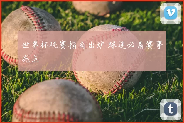 世界杯观赛指南出炉 球迷必看赛事亮点