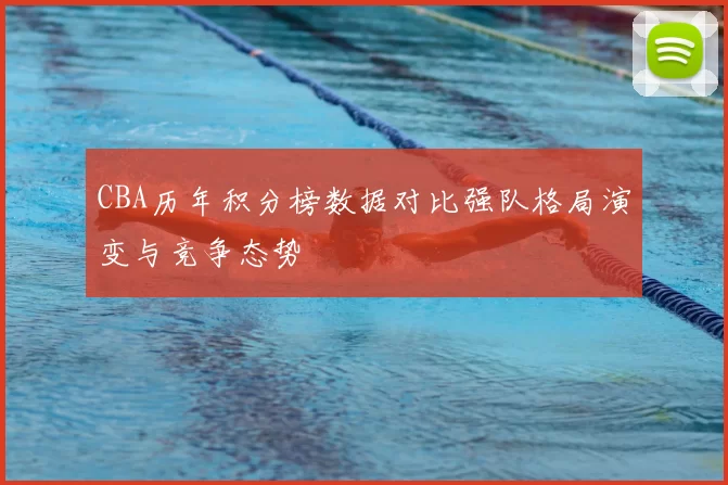 CBA历年积分榜数据对比强队格局演变与竞争态势